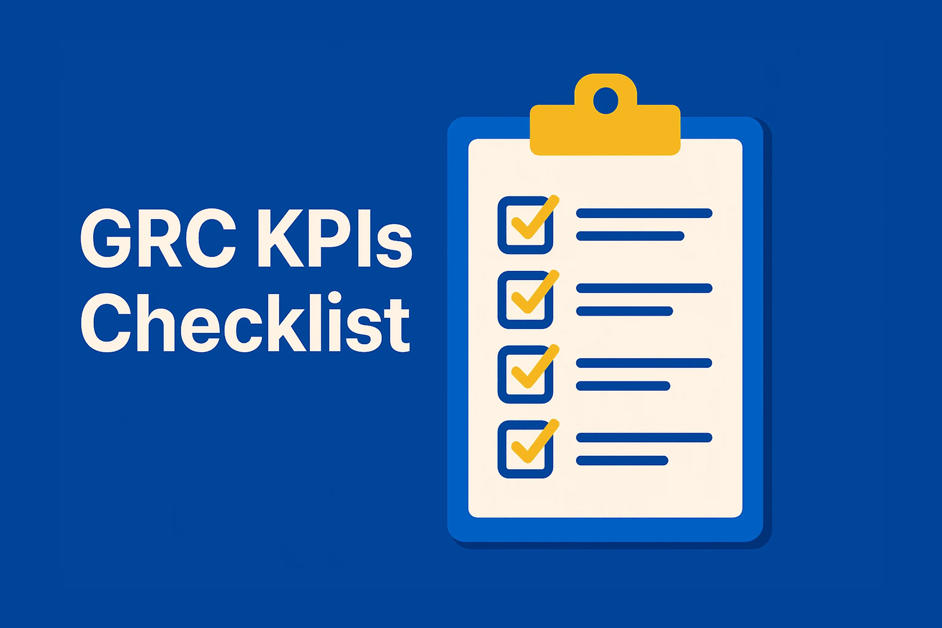 Illustration for a guide about choosing useful GRC metrics and KPIs.
