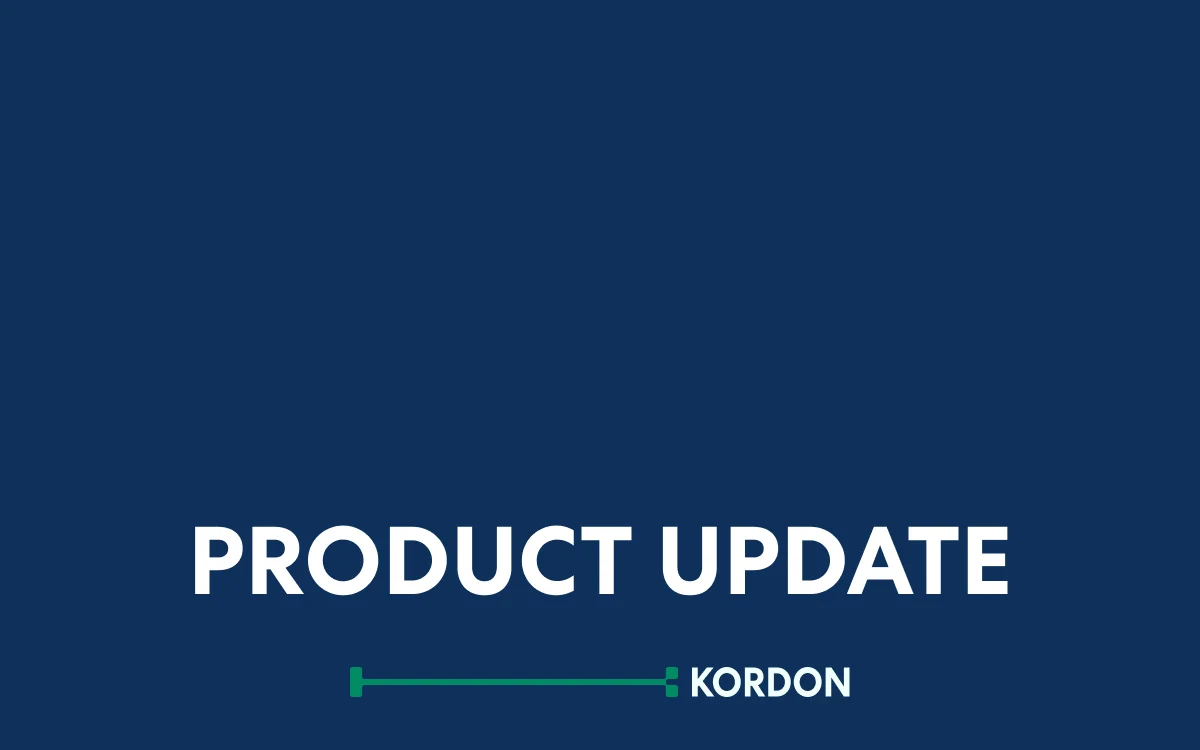 Kordon 1.8.2 product update